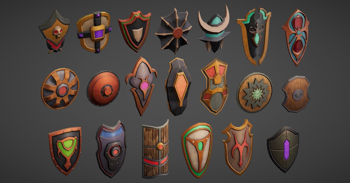 Weapon - Shields | 3D Weapons | Unity Asset Store