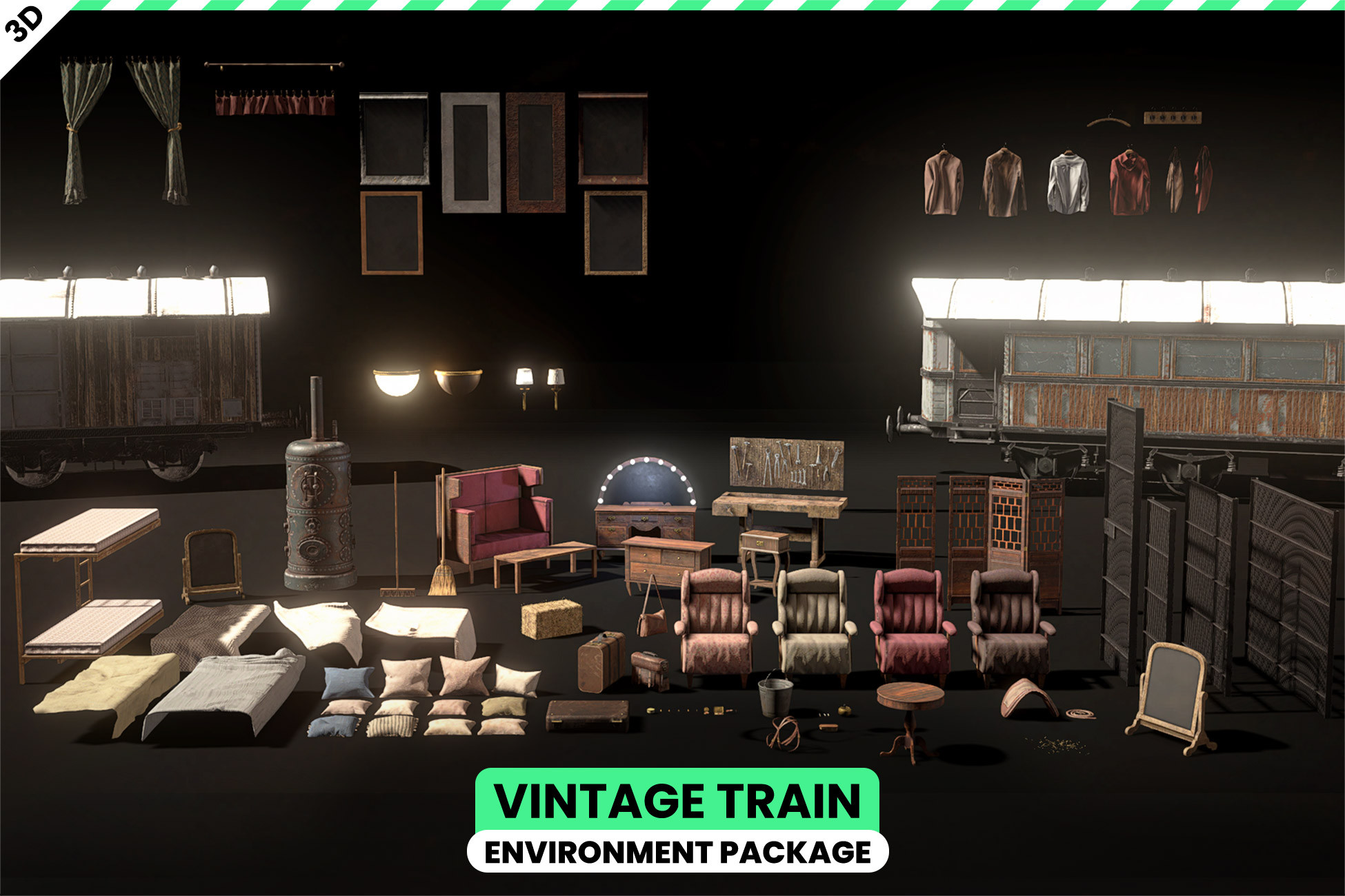 Vintage Train - Environment Package