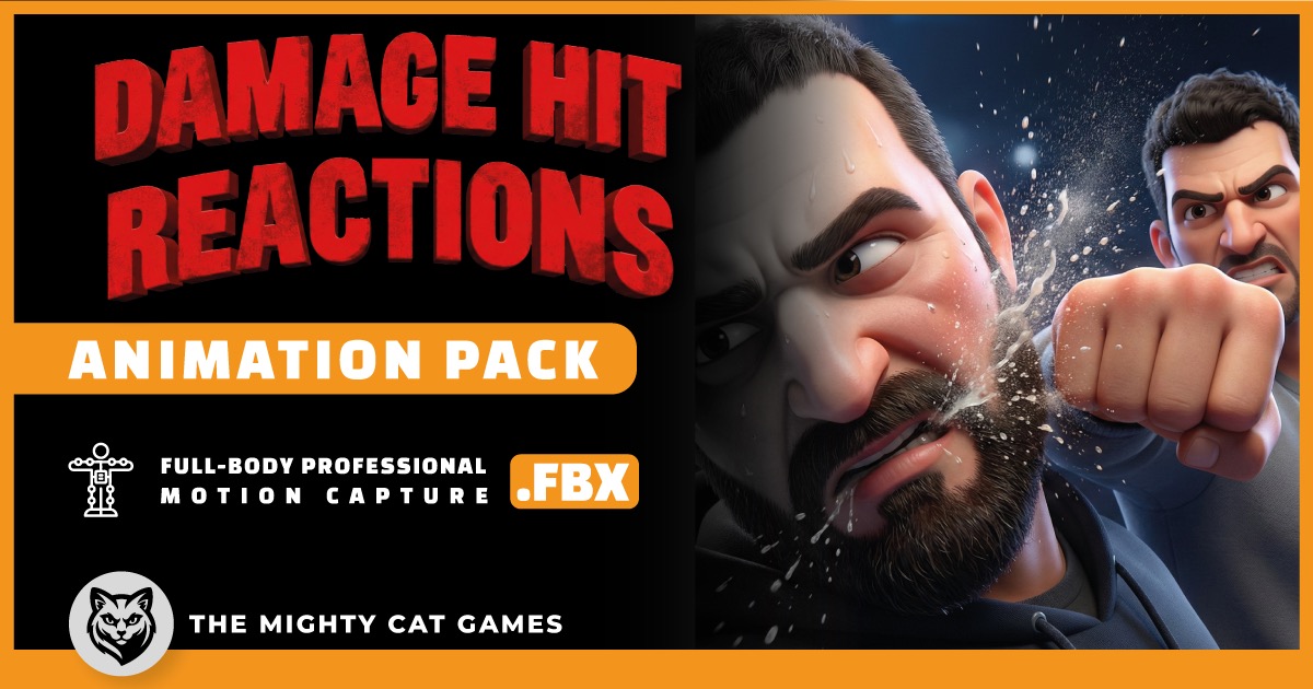 Damage Hit Reactions Animation Pack | 3D Animations | Unity Asset Store