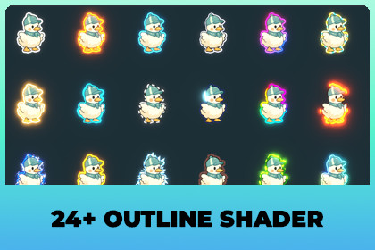 Advanced Outline Shader 2D - Shader by Roam Moon