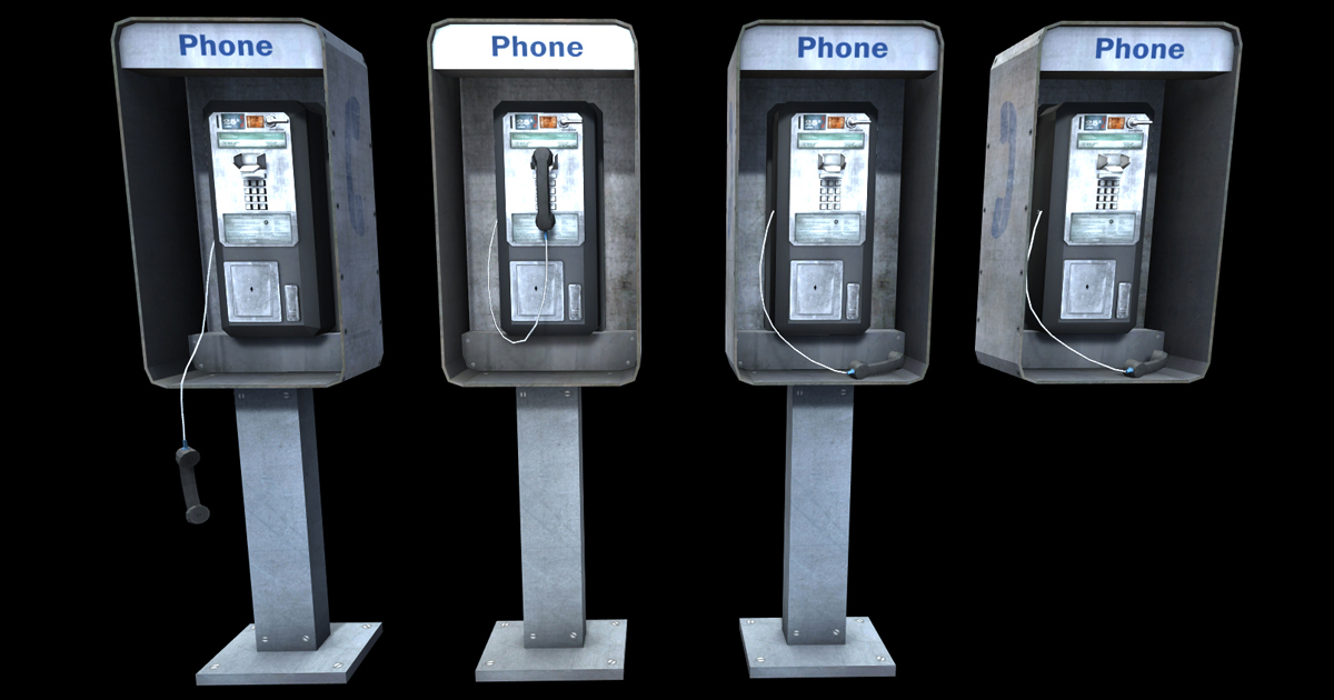 Phone Texture Unity Phone Booth | 3D Environments | Unity Asset Store