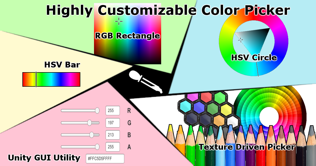 Highly Customizable Color Picker | GUI Tools | Unity Asset Store