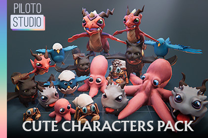 Cute Character Pack - 18 Characters + Animations