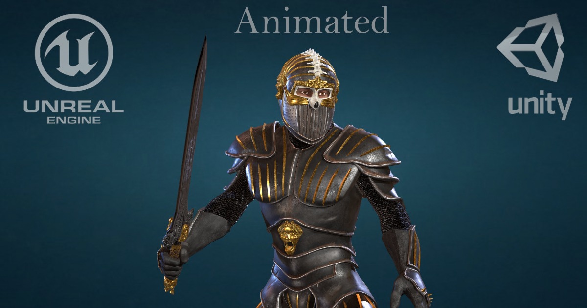 Dark Fantasy Knight | 角色 | Unity Asset Store