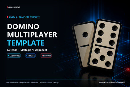 Domino Multiplayer Template | Netcode + Strategic AI Opponent