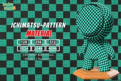 Ichimatsu-Pattern_Material【Seamless 128～1K～4K】
