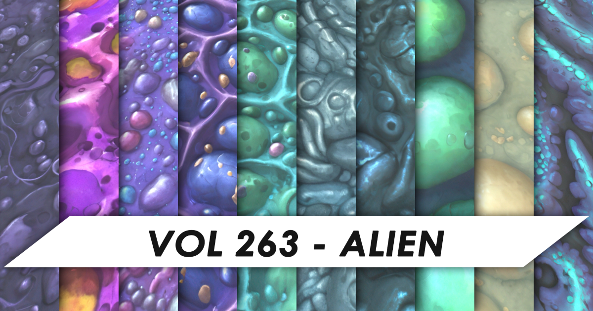 Stylized Textures - Vol 263 - Alien | 2D Textures & Materials | Unity ...