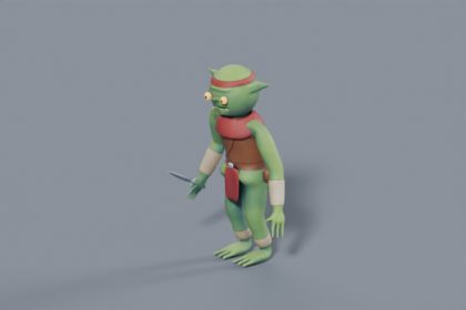3D Goblin Scout - Stylized Rigged Fantasy Character