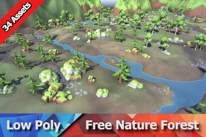 Free Low Poly Nature Forest