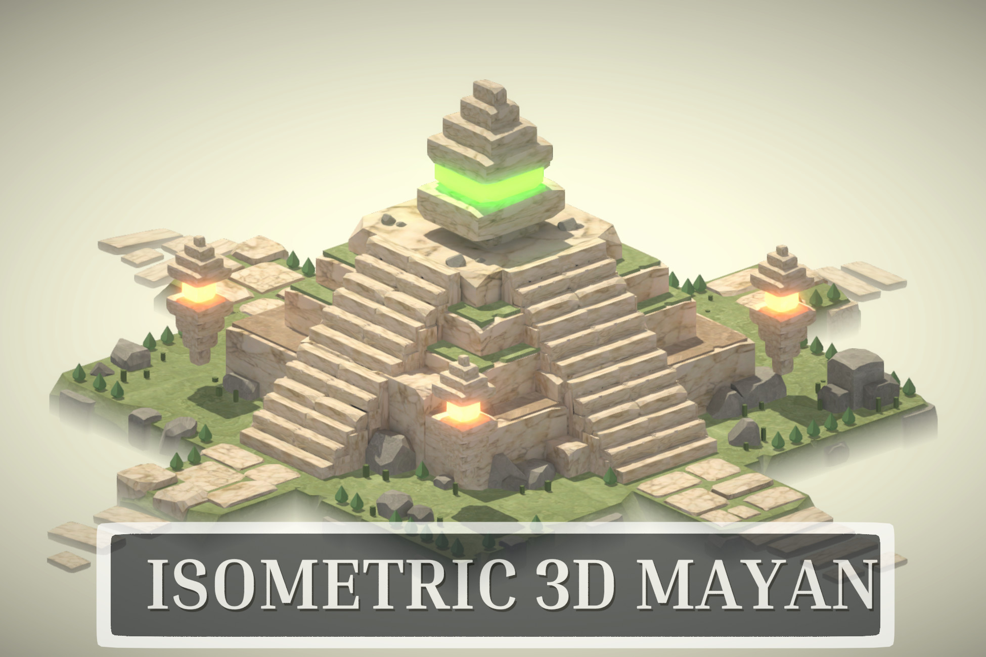 ISOMETRIC 3D - Mayan | 3D 环境 | Unity Asset Store