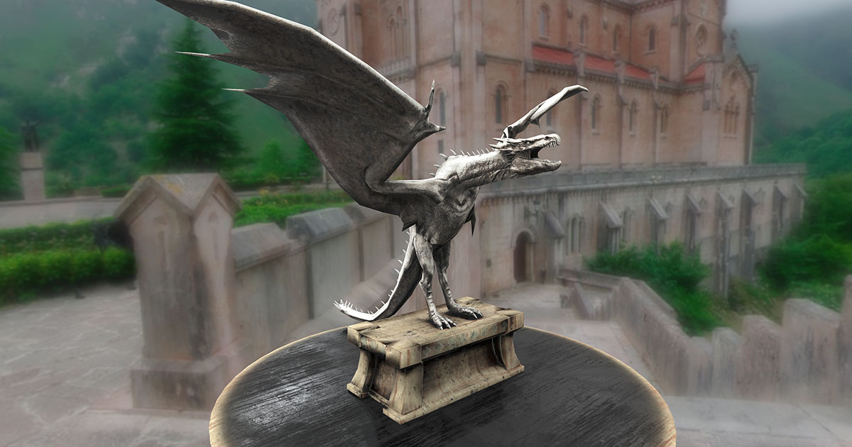 Dragon Statue | 3D 외부소품 | Unity Asset Store