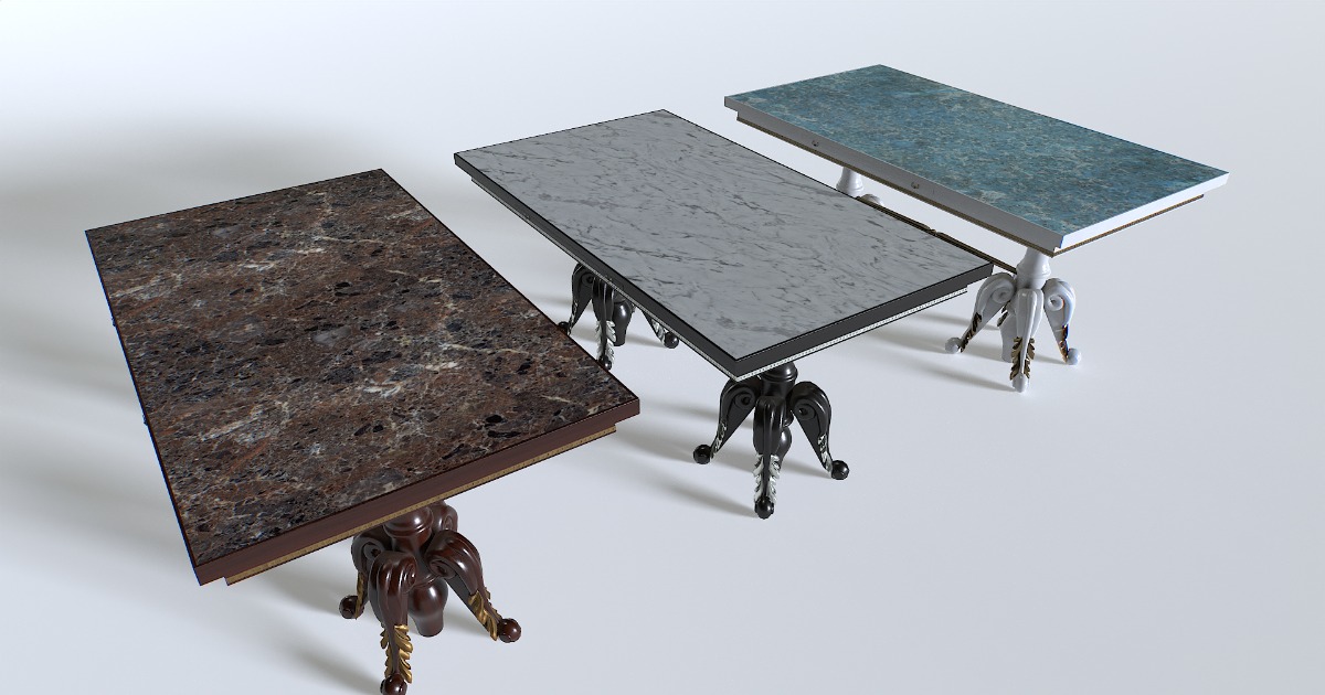 Unity Light Table Classic Table 3 | 3D Furniture | Unity Asset Store