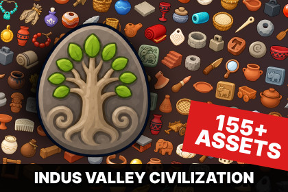 Indus Valley Harappan Civilization Trade Craft Bronze Age Icons Pack