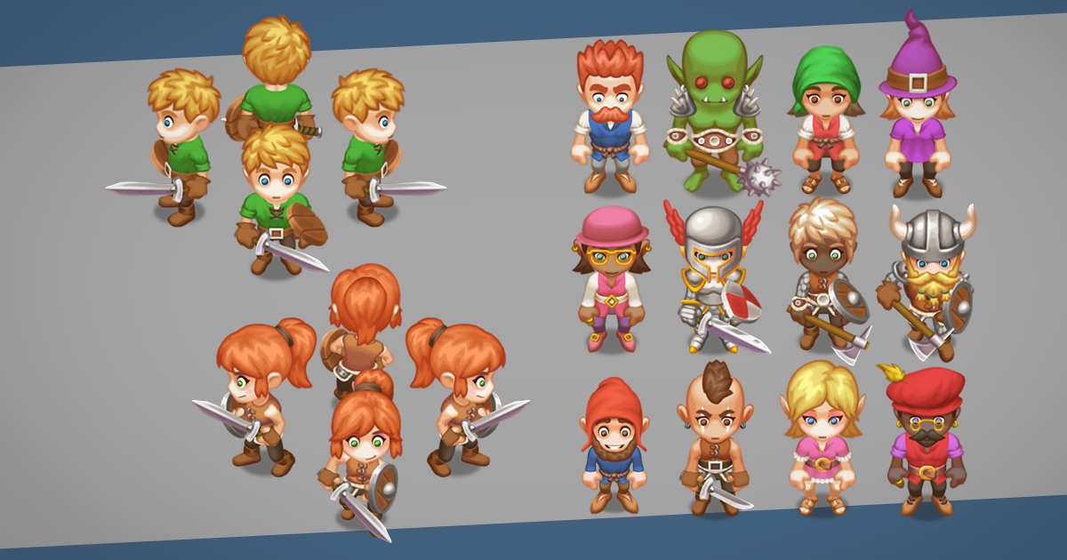 2D Customizable Characters | 2D Characters | Unity Asset Store