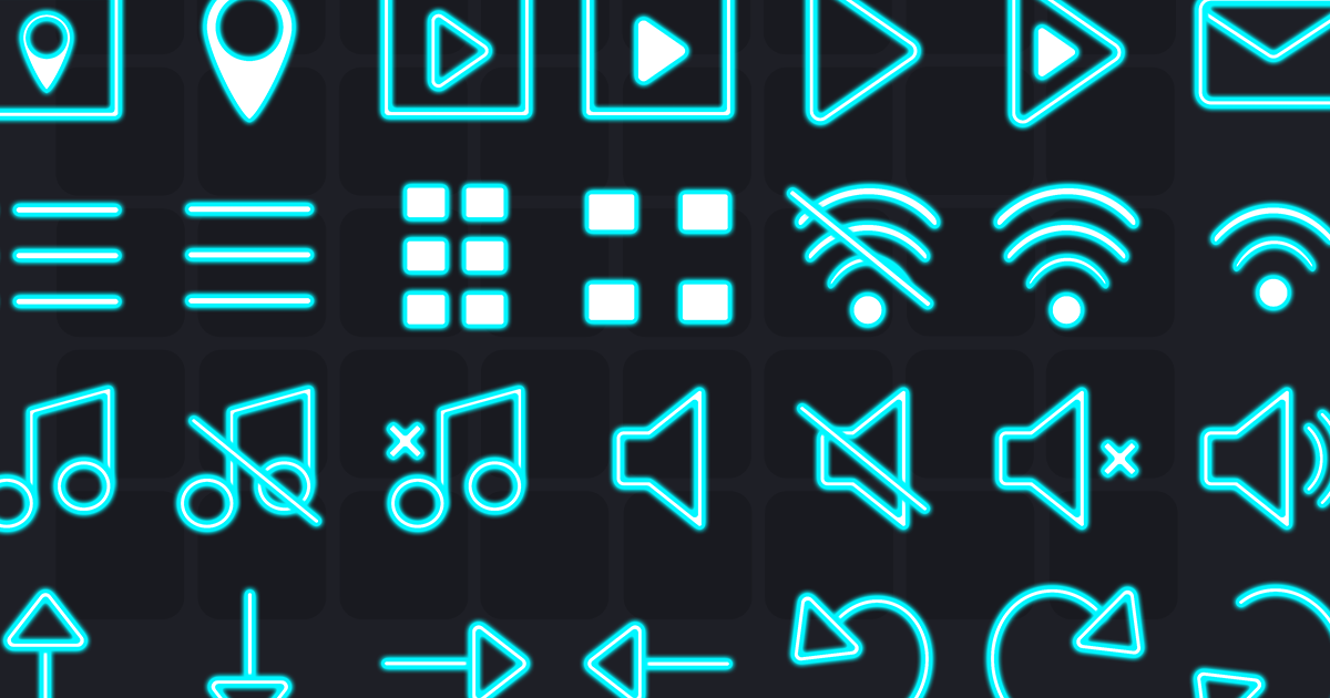 Neon Icons | 2D Icons | Unity Asset Store
