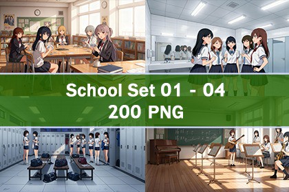 2D Anime - School All Assets (200+)