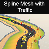 Spline Mesh with Traffic