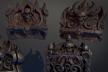 6 Treasure Chests - Dark Fantasy (Odd Set)