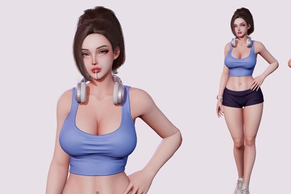 Casual Female 01 - Female Character Series
