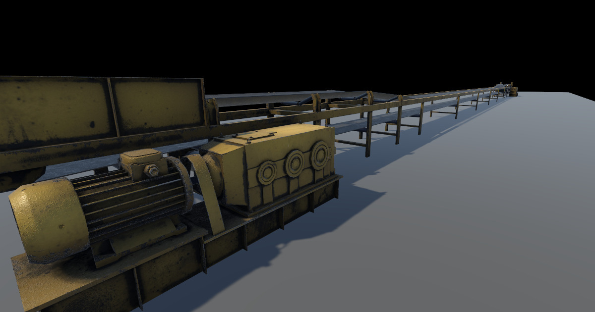 Unity Conveyor Example Coal mine belt conveyor | 3D Industrial | Unity Asset Store