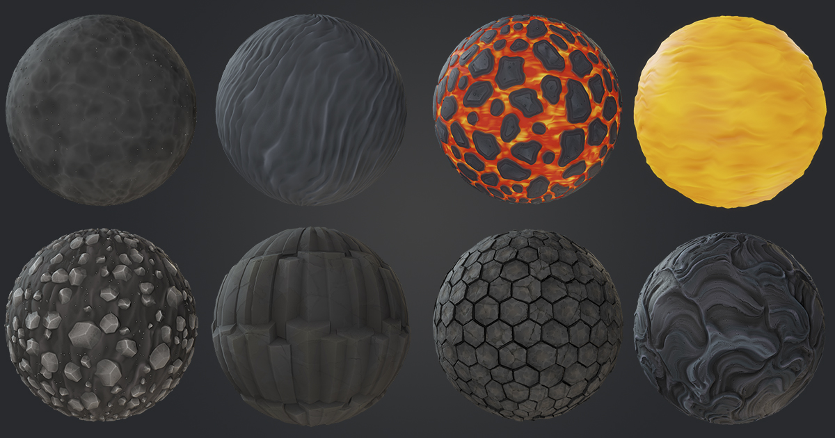 Stylized Lava Land | 2D Textures & Materials | Unity Asset Store