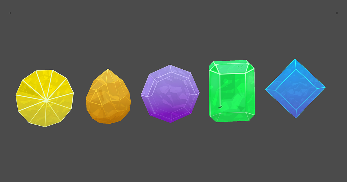 Unity Texture Crystal Toon Stylized Crystals Pack | 3D Characters | Unity Asset Store