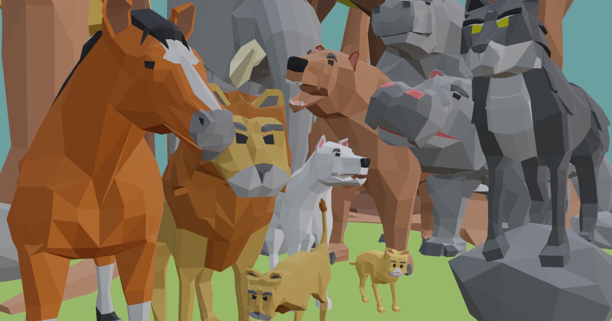 3D LOW POLY Animals Megapack - BUNDLE | 캐릭터 | Unity Asset Store