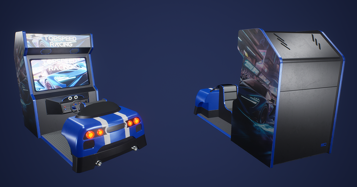 Arcade Racing Ui Unity Car Arcade Machine | 3D Electronics | Unity Asset Store