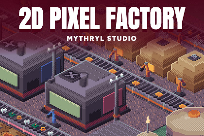2D Isometric Pixel Factory - Mythryl Studio