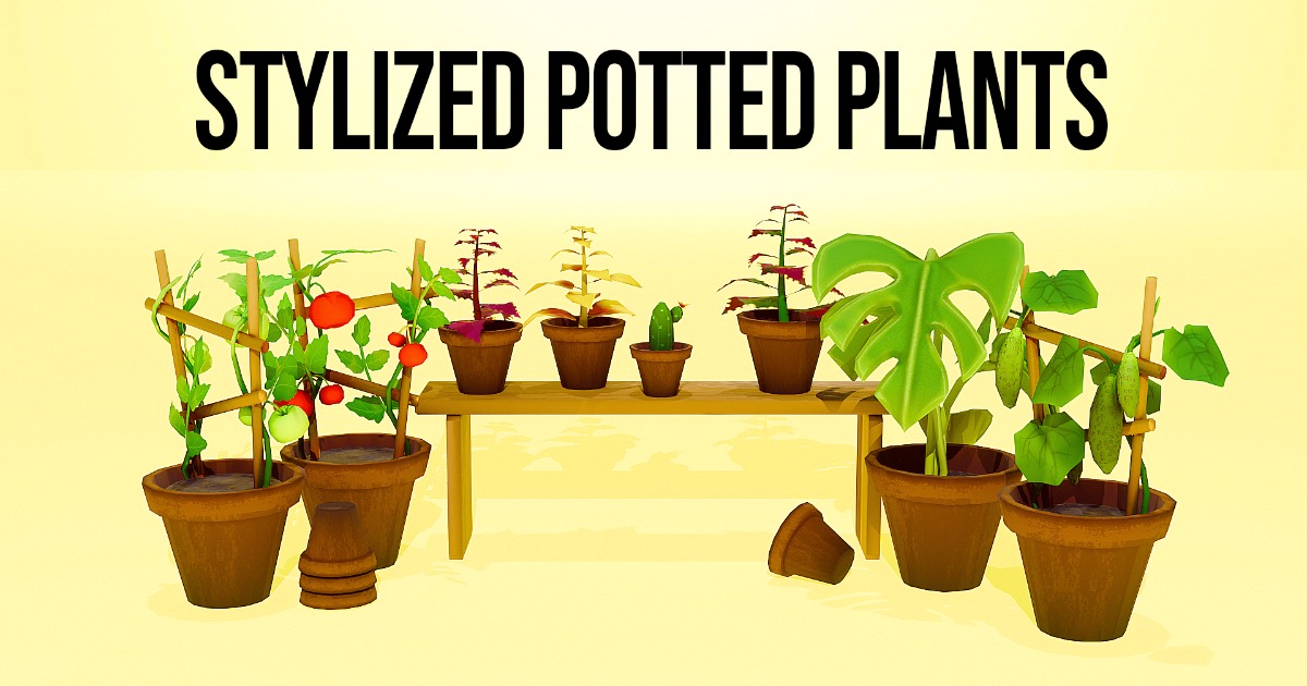 Stylized Potted Plants | 3D Plants | Unity Asset Store