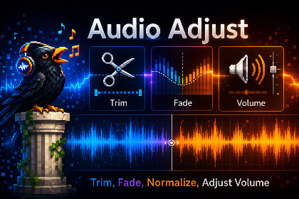 Audio Adjust (Trim, Fade, Volume)