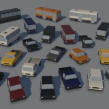 Low Poly Vehicles