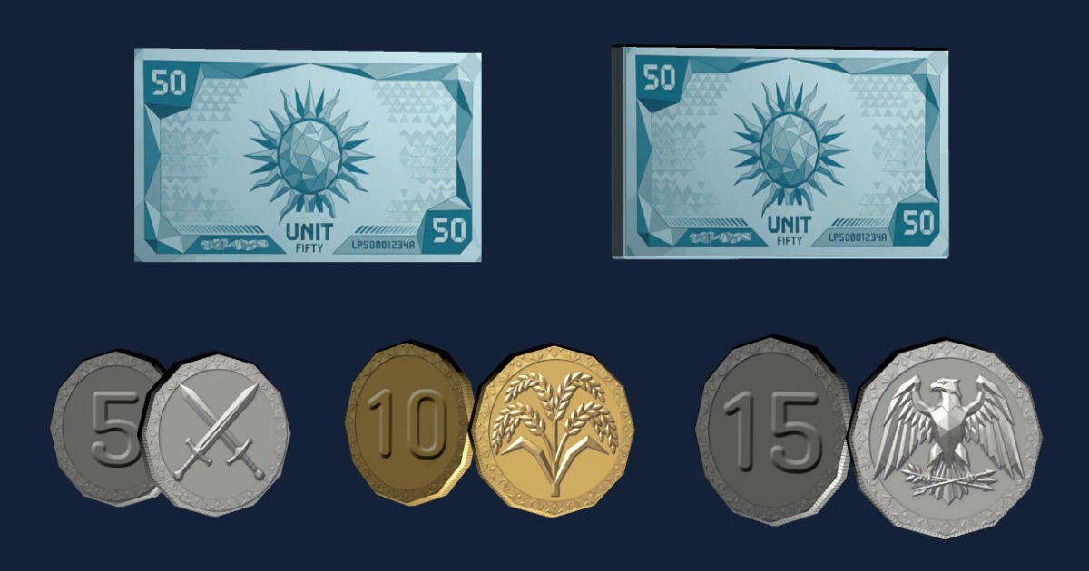 MAR-Low Poly Currency_FREE