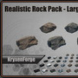Realistic Rock Pack - Large Rocks Set C