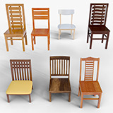7 Wooden Chair Mega Pack 4