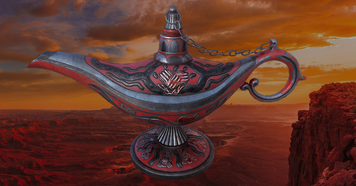 The Genie'sLamp "FieryGin" | 3D 소품 | Unity Asset Store