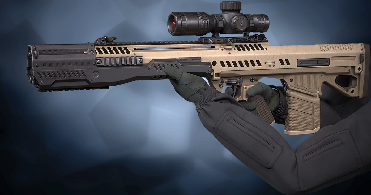 Mr Top Rifle MR-772 Assault Rifle With Hands | 3D Weapons | Unity Asset Store