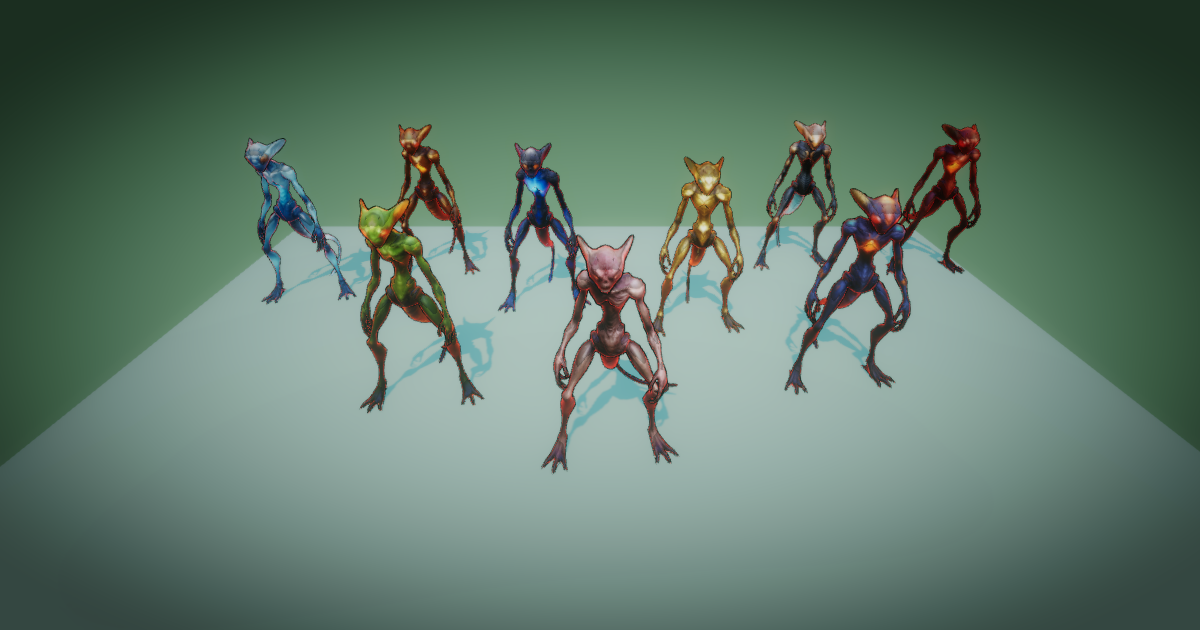 Unity Creatures Fantasy Monster 3D Model 06 - Game Ready - PixeliusVita | 3D Creatures ...