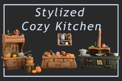 Stylized Cozy Kitchen