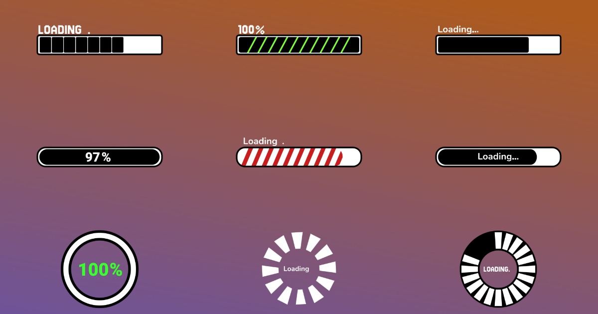 Progress Bars And Loading Icons (23.04.25) | 2D Textures & Materials ...