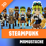 Voxel Steampunk Characters Pack