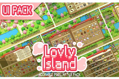 Lovely Island-Pixel Art UI
