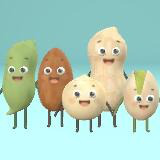 Nutty Poco Buddies - 5 Cute Bean & Nut Characters