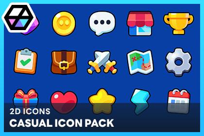 2D Icons - Casual Icon Pack