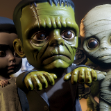 Chibi Monster Halloween Film Classics