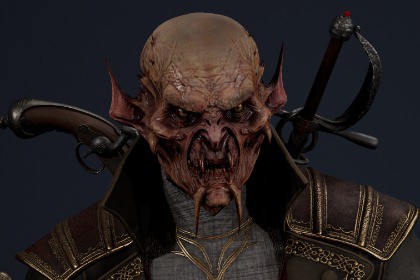 Vampire Monster Character – Dark Fantasy Hunter | Horror Enemy