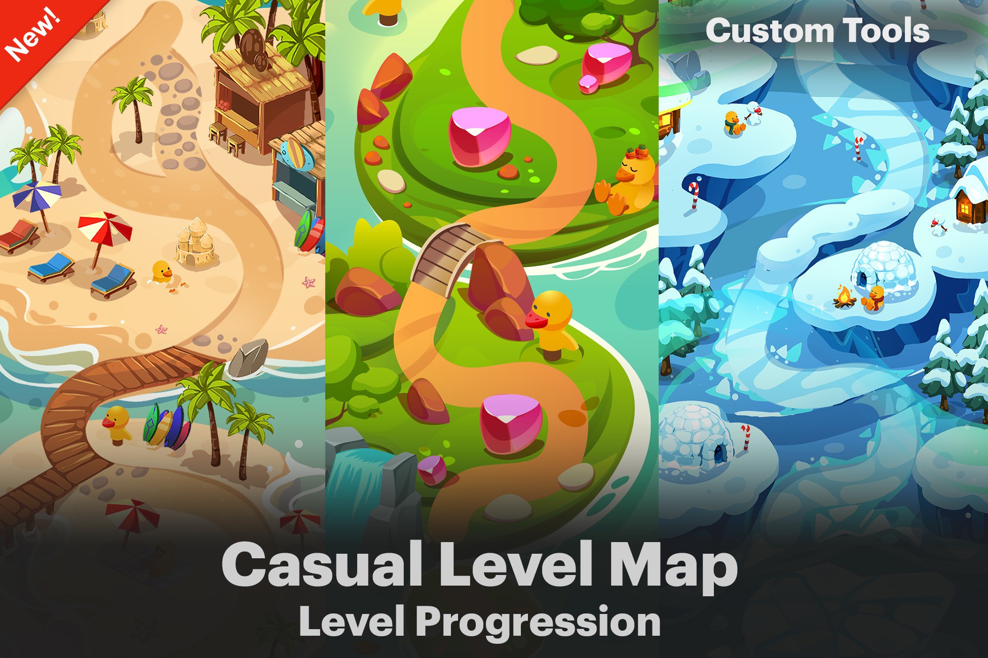 Casual Maps - Level Progression | 2D Environments | Unity Asset Store