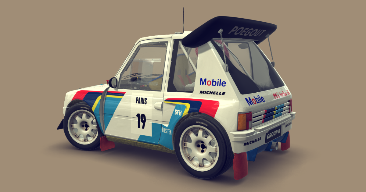 Cartoon Rally Car 1986 | 3D Land | Unity Asset Store