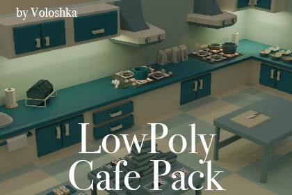 LowPoly Cafe Asset