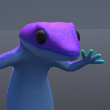 Funny Cute Lizard 3D